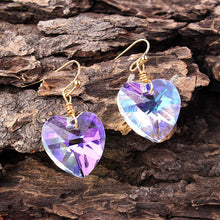 Load image into Gallery viewer, Bling Crystal Magic Moon Eardrop Pendant Handmade Wire Earrings