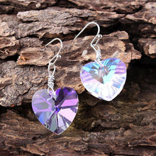 Load image into Gallery viewer, Bling Crystal Magic Moon Eardrop Pendant Handmade Wire Earrings