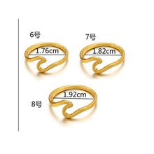 Load image into Gallery viewer, Simple Metal Cross Border Slender Shape Tail Ring