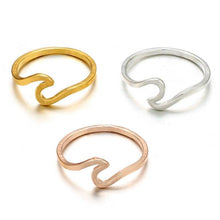 Load image into Gallery viewer, Simple Metal Cross Border Slender Shape Tail Ring