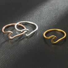 Load image into Gallery viewer, Simple Metal Cross Border Slender Shape Tail Ring