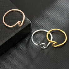 Load image into Gallery viewer, Simple Metal Cross Border Slender Shape Tail Ring
