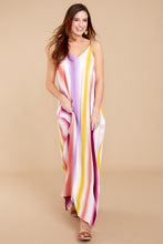 Load image into Gallery viewer, Spaghetti-Strap Sexy Backless Stripe Beach Long Dress