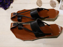 Load image into Gallery viewer, Women Summer Leather Sandals