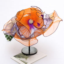 Load image into Gallery viewer, New Ougen Yarn Sunscreen Sun Hat Fashion Crystal Flower Fashion Hat Women&#39;s Summer Gauze Sun Hat

