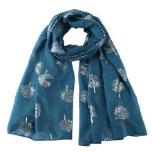 Load image into Gallery viewer, Leaf Mulberry Tree Hot Silver Scarf Fashion Versatile Shawl

