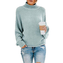 Load image into Gallery viewer, Women Fall/winter New Loose Turtleneck Pullover Plus Size Sweater

