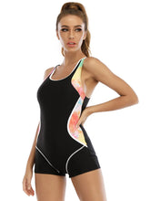 Load image into Gallery viewer, 2023 Patchwork Sport One Piece Swimsuit Plus Size Swimwear Women Professional Sport Bathing Suit Surfing Swimsuits Swimming Suit
