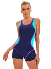 Load image into Gallery viewer, 2023 Patchwork Sport One Piece Swimsuit Plus Size Swimwear Women Professional Sport Bathing Suit Surfing Swimsuits Swimming Suit
