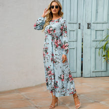 Load image into Gallery viewer, 2023 Sping Summer Bohemian Women Maxi Dress Casual Long Sleeve High Waist Beach Woman Chiffon Dresses Floral Vestidoes Mujer New
