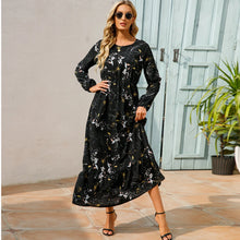 Load image into Gallery viewer, 2023 Sping Summer Bohemian Women Maxi Dress Casual Long Sleeve High Waist Beach Woman Chiffon Dresses Floral Vestidoes Mujer New
