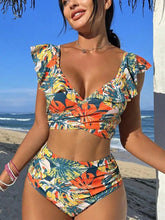 Load image into Gallery viewer, 2024 New Women Print Summer Push Up Swimwear High Waist Bikini Set Bathing Suit Beachwear Female Holiday Swimsuit Swimming
