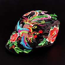 Load image into Gallery viewer, Embroidered Hat National Wind Embroidered Phoenix Cap Leisure Hat Travel Hat
