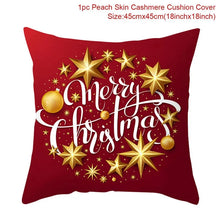 Load image into Gallery viewer, 45cm Christmas Cushion Cover Navidad Merry Christmas Decorations For Home 2023 Xmas Noel Cristmas Ornaments New Year Gifts 2024
