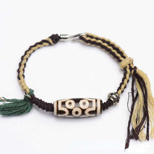 Load image into Gallery viewer, Tibetan Nine Eyed Tianzhu Hand Rope Tianzhu Vintage Ethnic Style Handwoven Jewelry
