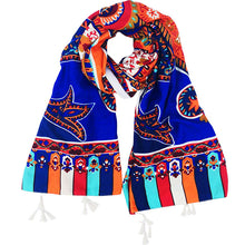Load image into Gallery viewer, Women&#39;s Summer Beach Sunscreen Shawl Ethnic Style Scarf Dual purpose Long Beach Scarf with Versatile Large Scarf
