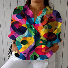 Load image into Gallery viewer, 2025 New Retro Floral Art Print Casual Linen Shirt Fashionable Pretty Shirt Fast Shipping
