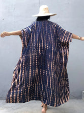 Load image into Gallery viewer, Beach Cover Ups for Swimwear Women Black Tie Dye Kimono Swimsuit Cape Summer Dress 2022 Beachwear Outfits Sales
