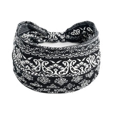 Load image into Gallery viewer, Bohemian Style Elastic Hair Bands Yoga Headband Women Headwear Print Vintage Cross Unisex Scrunchies Hair Accessories
