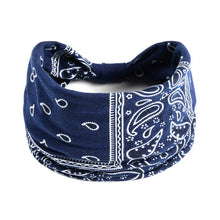 Load image into Gallery viewer, Bohemian Style Elastic Hair Bands Yoga Headband Women Headwear Print Vintage Cross Unisex Scrunchies Hair Accessories
