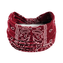 Load image into Gallery viewer, Bohemian Style Elastic Hair Bands Yoga Headband Women Headwear Print Vintage Cross Unisex Scrunchies Hair Accessories
