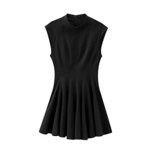 Load image into Gallery viewer, Fashion Solid Mini Pleated Dress For Women Y2K Elegant Sleeveless Slim Evening Party Short Dress Lady New Chic Street Vestidos
