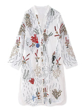 Load image into Gallery viewer, Fitshinling Bohemian Embroidery Shirt Dress Female Clothing Flower Straight Vestidos Femme Fashion Vintage Midi Dresses Women
