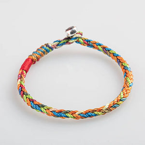 Handmade Tibetan Bracelet Colorful Thread Good Lucky Charm Rope Bracelet & Bangles For Women Men Knots Red Thread Bracelets