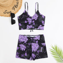 Load image into Gallery viewer, High Waist Bikini Swimsuit Women 2023 Push Up Bikini Floral Swimsuit Print Bikini boxers Swimwear Swim Trunks Bathing Suit
