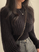 Load image into Gallery viewer, Loose Vintage Harajuku Lantern Long Sleeve Women Sweater Korean Autumn Winter Knitwear Soft Warm Tops Chic Solid Femme Sweater
