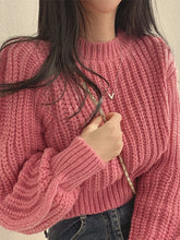 Load image into Gallery viewer, Loose Vintage Harajuku Lantern Long Sleeve Women Sweater Korean Autumn Winter Knitwear Soft Warm Tops Chic Solid Femme Sweater
