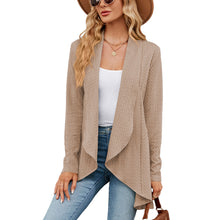 Load image into Gallery viewer, Autumn and Winter New Long sleeved Solid Color Loose Cardigan Top Women's Knitted Coat
