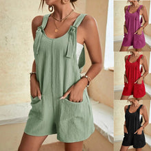 Load image into Gallery viewer, Women&#39;s Clothing Summer Casual Fashion Suspender Shorts Jumpsuit
