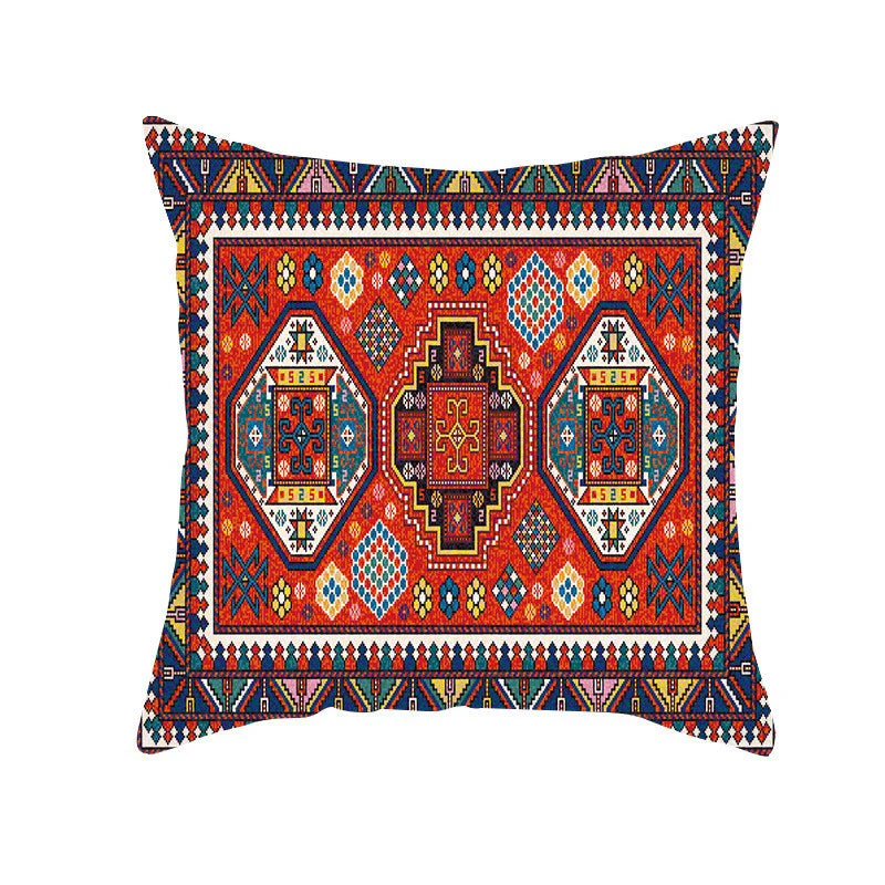 Retro Bohemi Dutch Velvet Square Pillow Cover Cushion Car Sofa Bed Sleeping Throw Pillow Customization