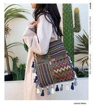 Load image into Gallery viewer, Tibetan Ethnic Style Bag Large Capacity Bohemian Shoulder Messenger Bag
