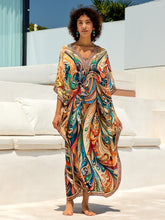 Load image into Gallery viewer, New Printing Vacation Beach Dress Loose Robe Bikini Blouse Sun Protection
