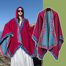 Load image into Gallery viewer, Big Cape, Comfortable Breathable Scarf, Ethnic Style Shawl Cape

