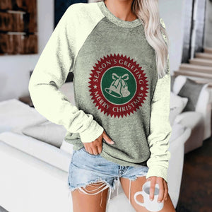 New 3D Digital Printing Long-sleeved T-neck Sweater