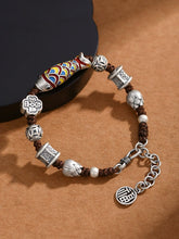 Load image into Gallery viewer, New Fashion Enamel Koi Bracelet Men&#39;s and Women&#39;s Retro Ethnic Style Woven Shore Hand Rope
