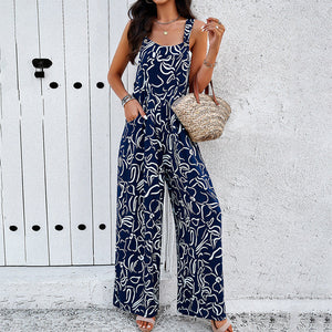 Women's Spring/Summer Elegant Printed jumpsuit