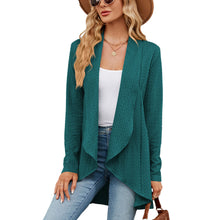 Load image into Gallery viewer, Autumn and Winter New Long sleeved Solid Color Loose Cardigan Top Women's Knitted Coat
