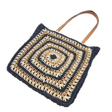 Load image into Gallery viewer, Summer Shoulder Fashion Woven Bag Beach Vacation Retro Casual Style Straw Woven Bag
