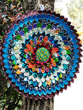 Load image into Gallery viewer, New Ethnic Style Handmade Round Fabric Seat Cushion Washable Cotton and Linen Tatami Mat Futon Splicing Garden Chair Cushion
