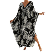 Load image into Gallery viewer, Summer Cotton Printed Beach Blouse Vacation Casual Bikini Sunscreen Beach Skirt
