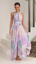 Load image into Gallery viewer, Summer New Fashion Print Lace Panel Long Dress
