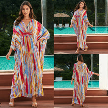 Load image into Gallery viewer, New Cotton Dresses, Vacation Beach Jackets, Loose Robes, Bikini Cover-ups
