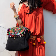 Load image into Gallery viewer, Original Ethnic Style Embroidery Bag Retro Tibetan Styl College Literary Canvas Bag Shoulder Bag Messenger Bag
