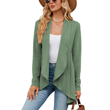 Load image into Gallery viewer, Autumn and Winter New Long sleeved Solid Color Loose Cardigan Top Women's Knitted Coat
