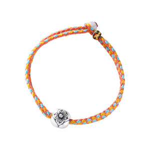 Silver Little Persimmon Bracelet Female Retro Ethnic Minority Design Handwoven Wisdom Success Handrope Bracelet