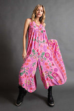 Load image into Gallery viewer, Summer New Women&#39;s Retro Print Loose Sleeveless jumpsuit
